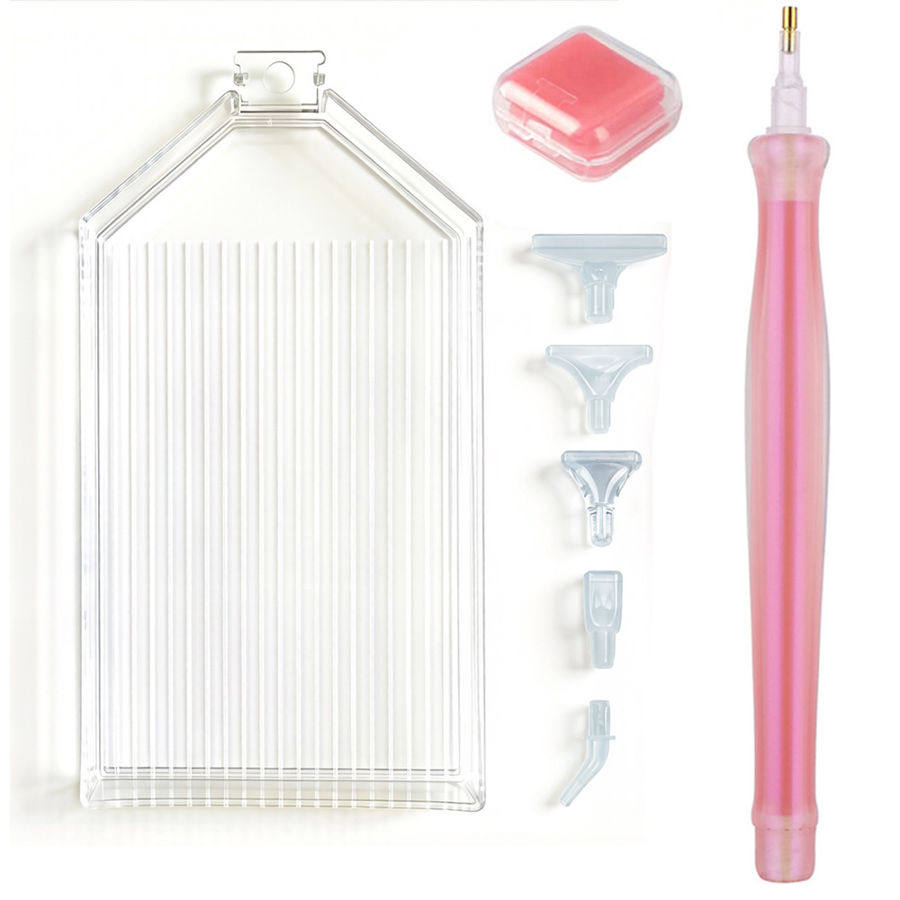 Nail Art Dotting Tool - 다이아몬드 페인팅 액세서리 펜 트레이 세트