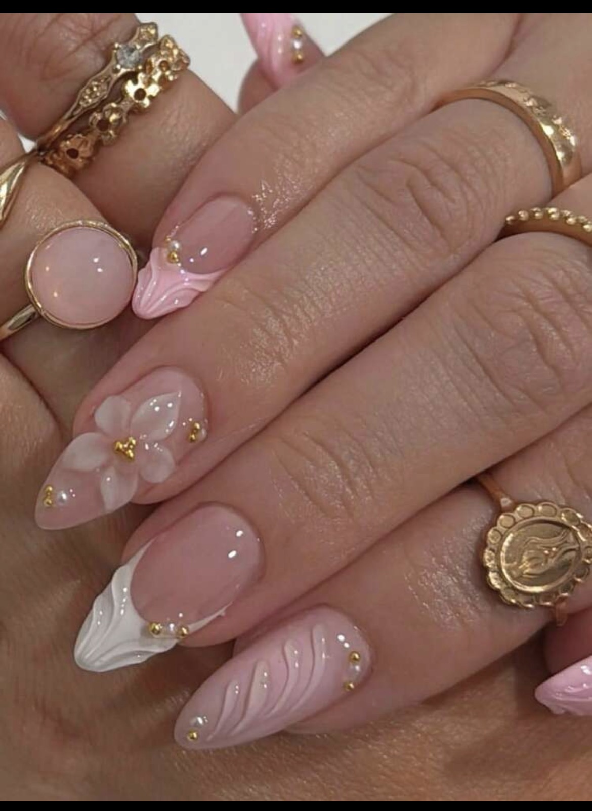 아몬드 모양의 핸드메이드 네일 10개, 은은한 누드 핑 - Nail Art Wedding 리뷰 및 가격