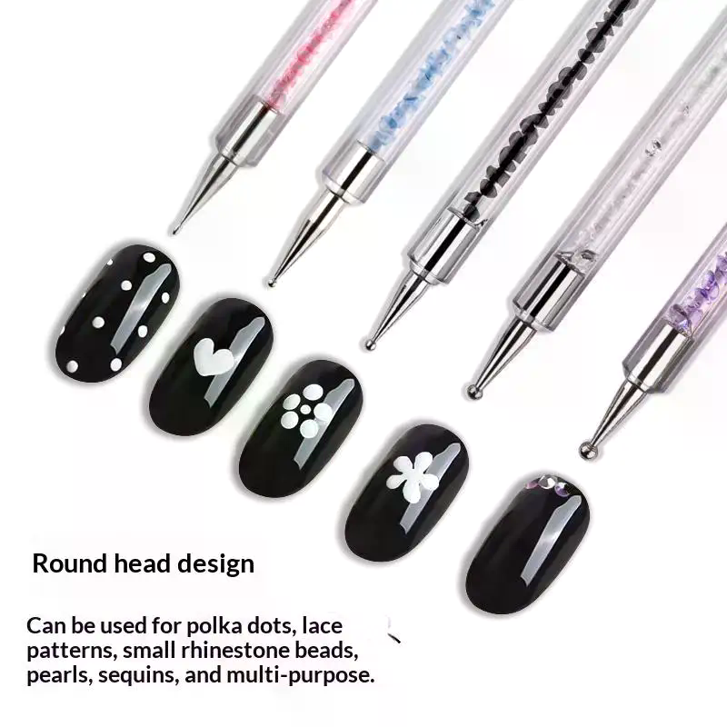5종 라인스톤 피커 스트라이프 라이너 브러쉬 세트 네일 - Nail Art Dotting Tool 리뷰 및 가격