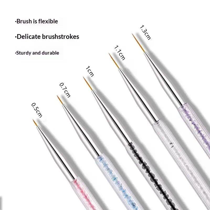 5종 라인스톤 피커 스트라이프 라이너 브러쉬 세트 네일 - Nail Art Dotting Tool 리뷰 및 가격