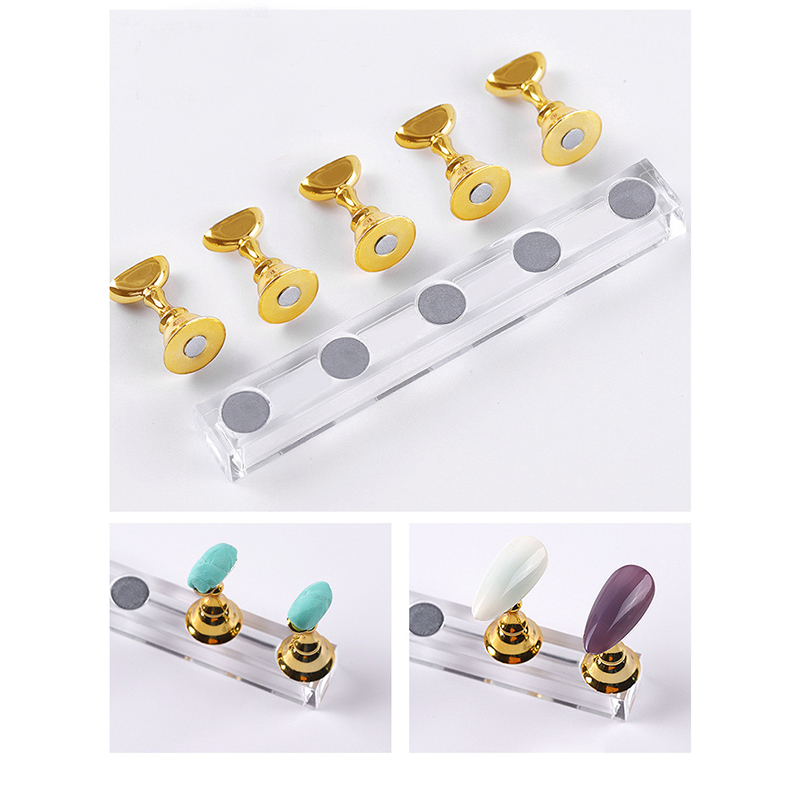 5/30 개/대 마그네틱 네일 홀더 틀린 손톱 팁 연습 - Nail Art Kaki 리뷰 및 가격