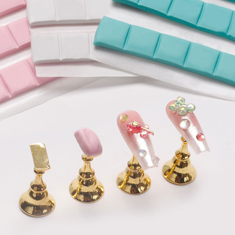 1 팩 네일 접착제 접착제 클레이 스틱 손톱 팁 홀더  - Nail Art Kaki 리뷰 및 가격