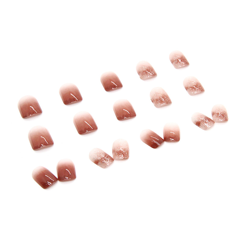 밝은 핑크 그라데이션 컬러 가짜 네일 아트 프레스 네일 - Nail Art Wedding 리뷰 및 가격