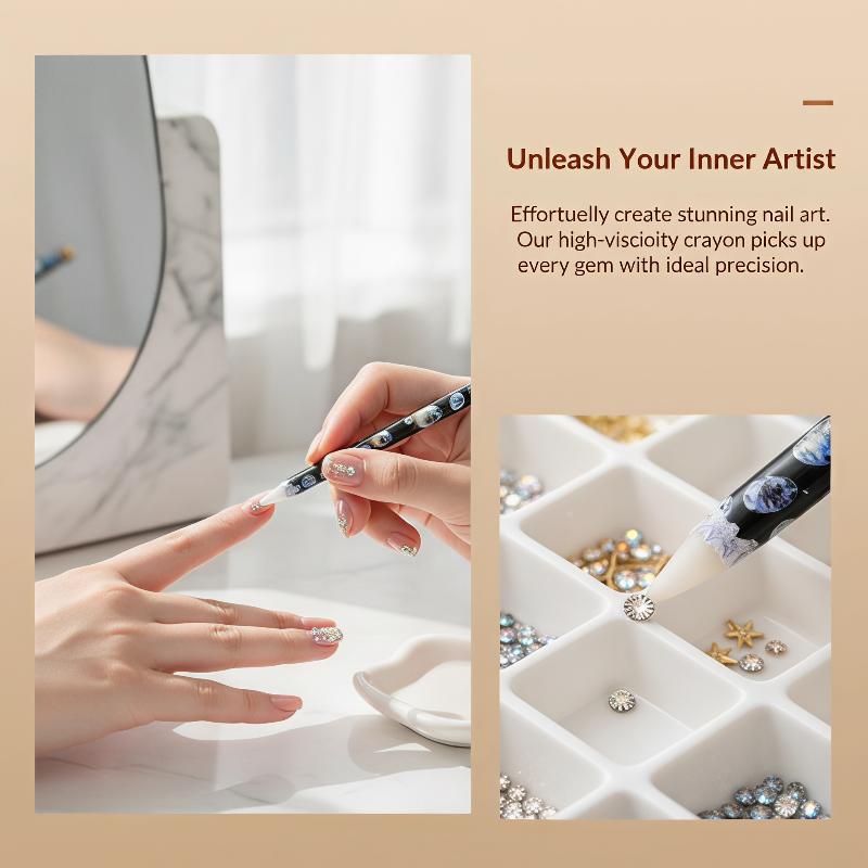 1Pcs 네일 아트 왁스 펜슬 라인스톤 픽업 도구 전문 - Nail Art Dotting Tool 리뷰 및 가격