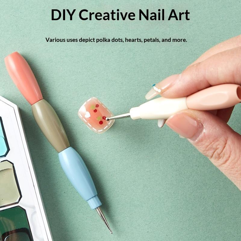 네일 아트 도트 펜 세트 5개 인터락형 멀티컬러 핸들  - Nail Art Dotting Tool 리뷰 및 가격