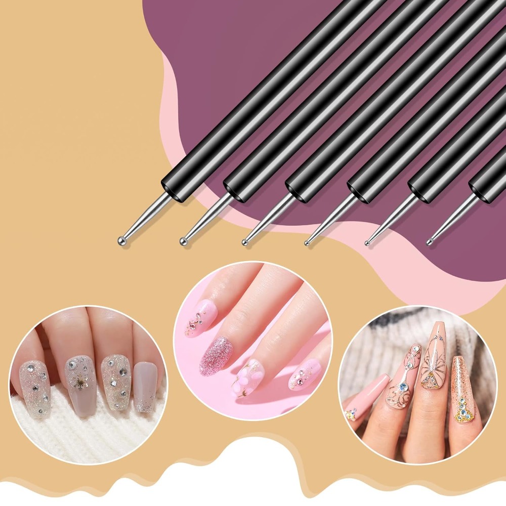양쪽 사용 가능한 네일 아트 도팅 도구 6종 키트, 라 - Nail Art Dotting Tool 리뷰 및 가격